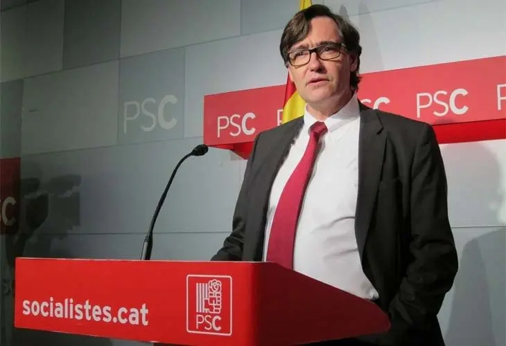 Salvador Illa, jefe de la oposici&oacute;n de Catalu&ntilde;a. / RR SS.