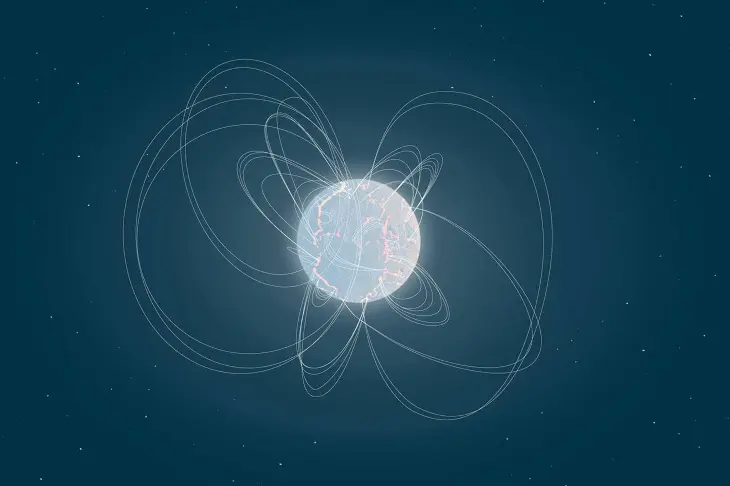 Ilustraci&oacute;n de un magnetar. / SINC