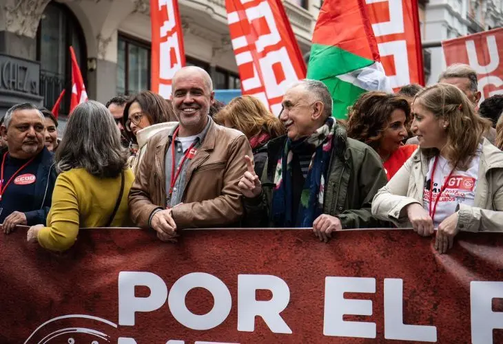 Los secretarios generales de UGT y CC OO, Pepe &Aacute;lvarez y Unai Sordo, / @UGT_Comunica.