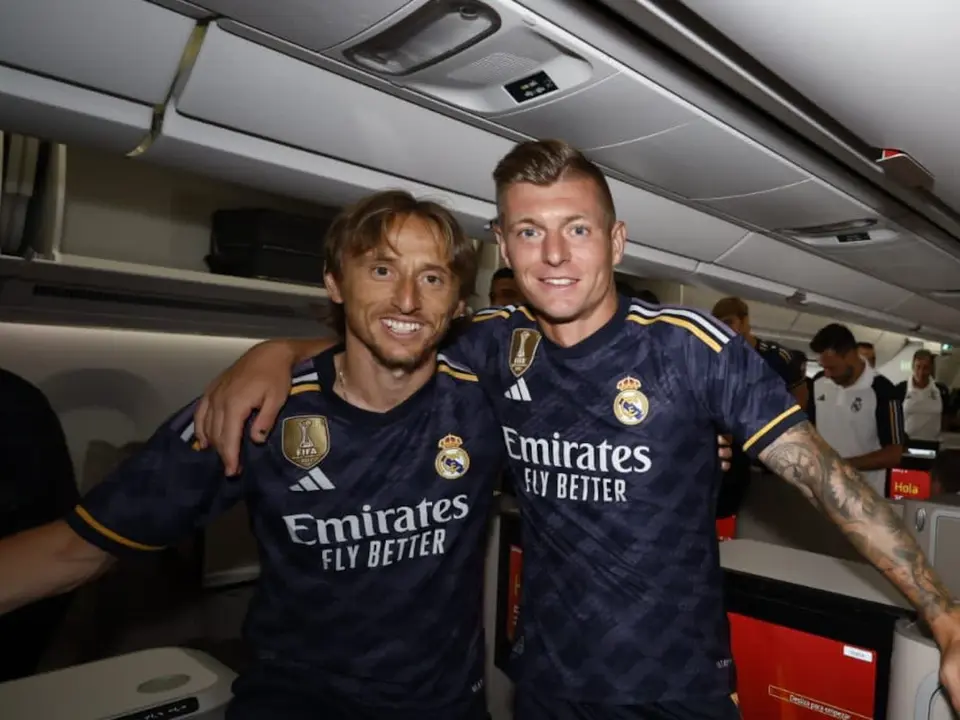 Luka Modric y Toni Kroos. / @Twitter