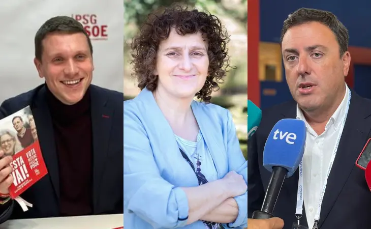 Aitor Bouza, Goretti Sanmartín y Valentín González Formoso. / Mundiario