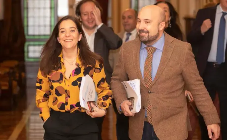 Inés Rey y José Manuel Lage Tuñas. / Radio Coruña