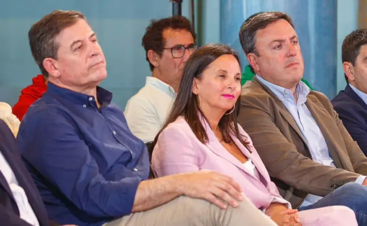 Jose Ramón G&oacute;mez Besteiro, Marta Santullano y Valentín González Formoso. / PSdeG