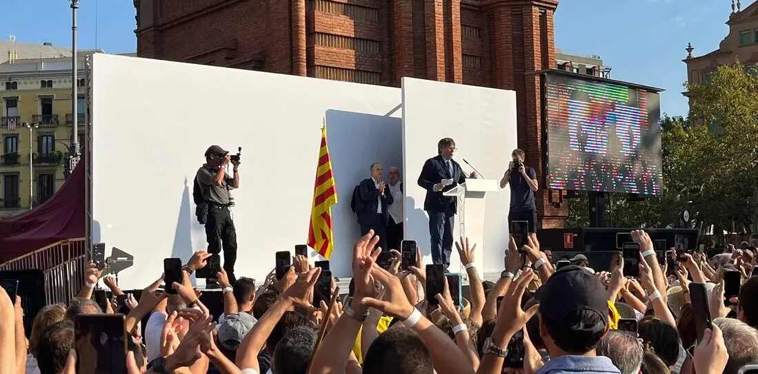 Carles Puigdemont, de vuelta a Barcelona. / RR SS