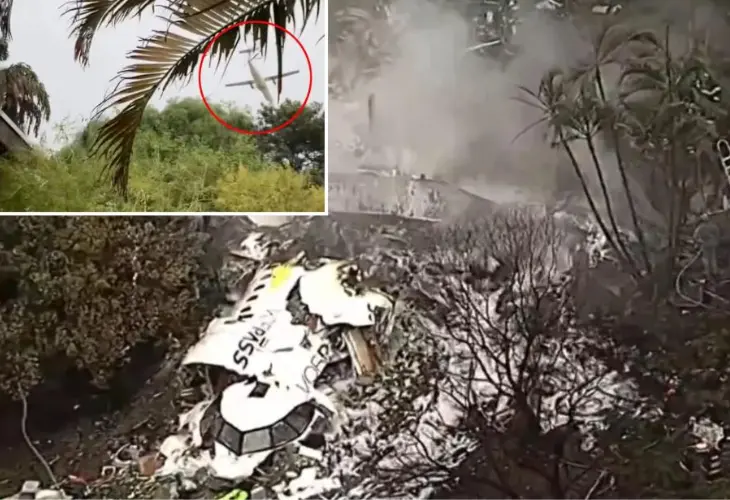 Accidente a&eacute;reo en Brasil. / X @nypost