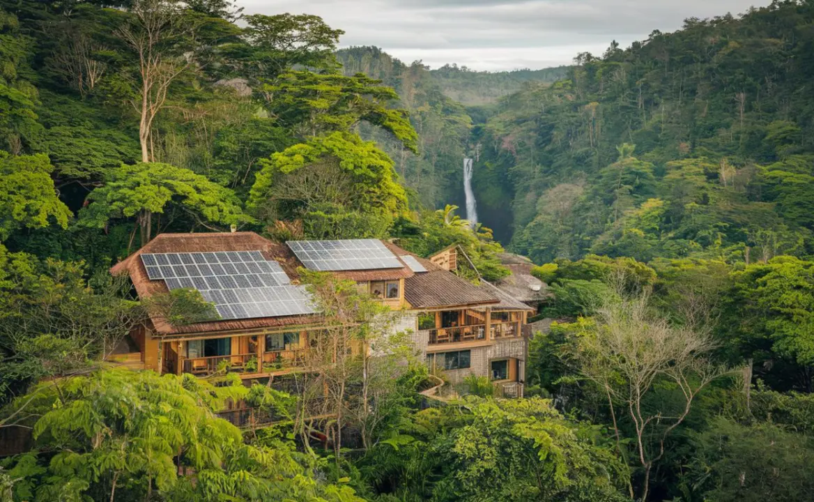 Imagen de un lodge en el medio de la naturaleza. / Z.B.
