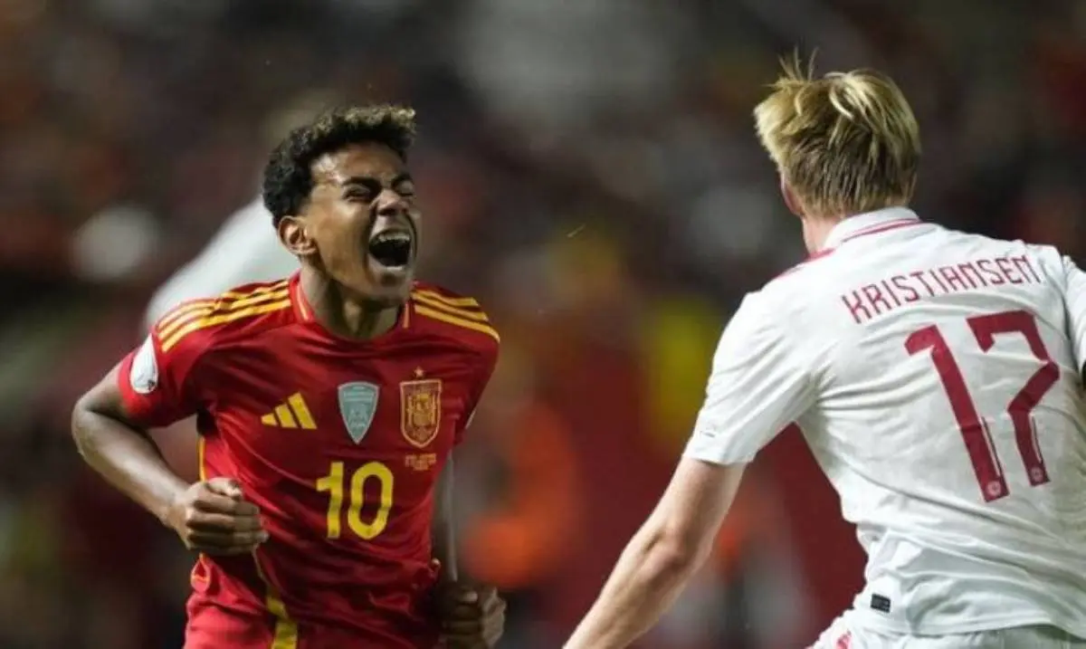 Lamine Yamal, defendiendo los colores de la Selecci&oacute;n. / @sefutbol