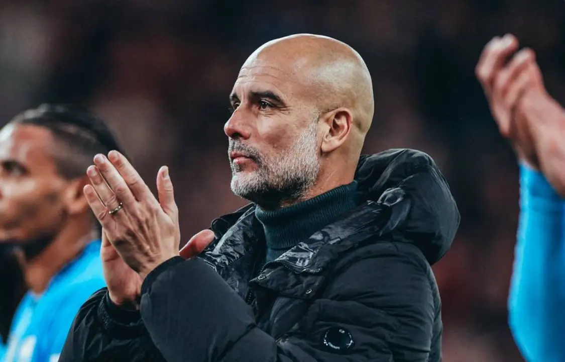 Pep Guardiola, entrenador del Manchester City. /  @mancity