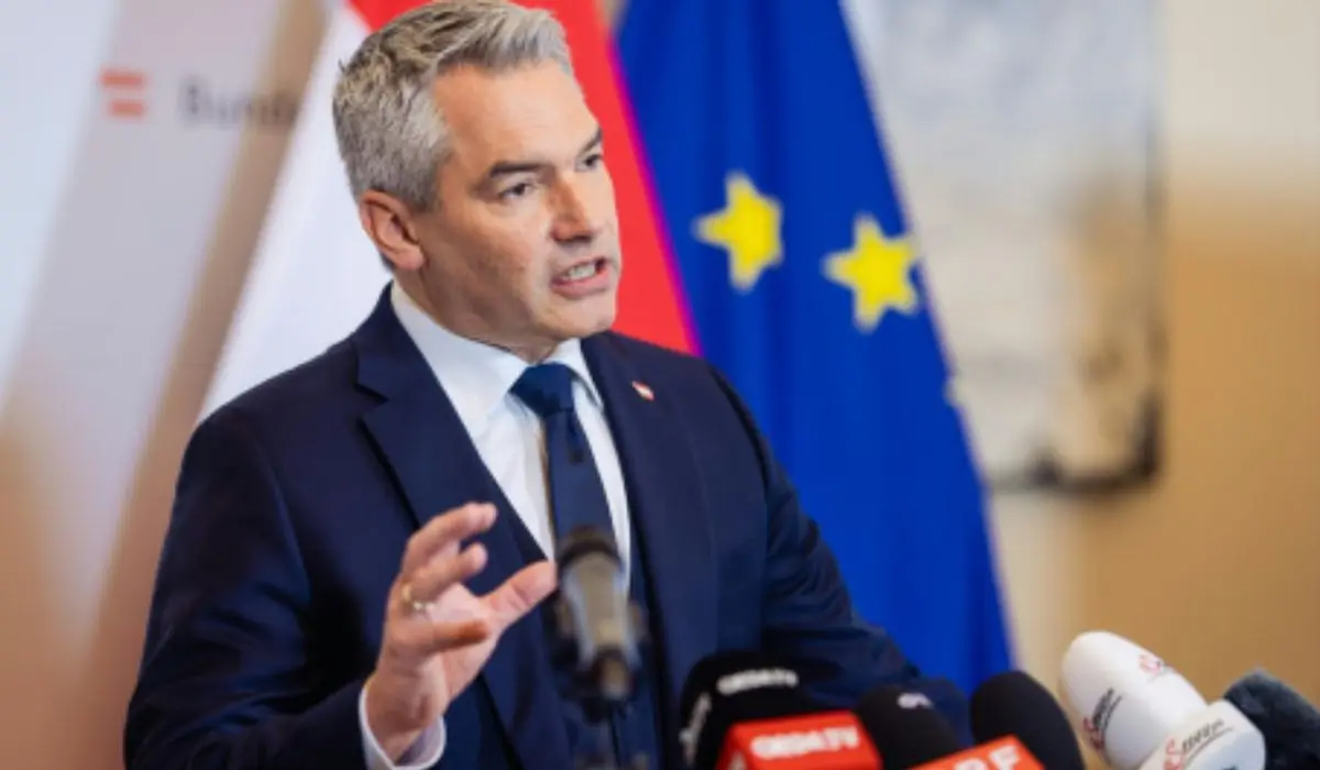 El canciller en funciones de Austria, el conservador Karl Nehammer. / RR SS