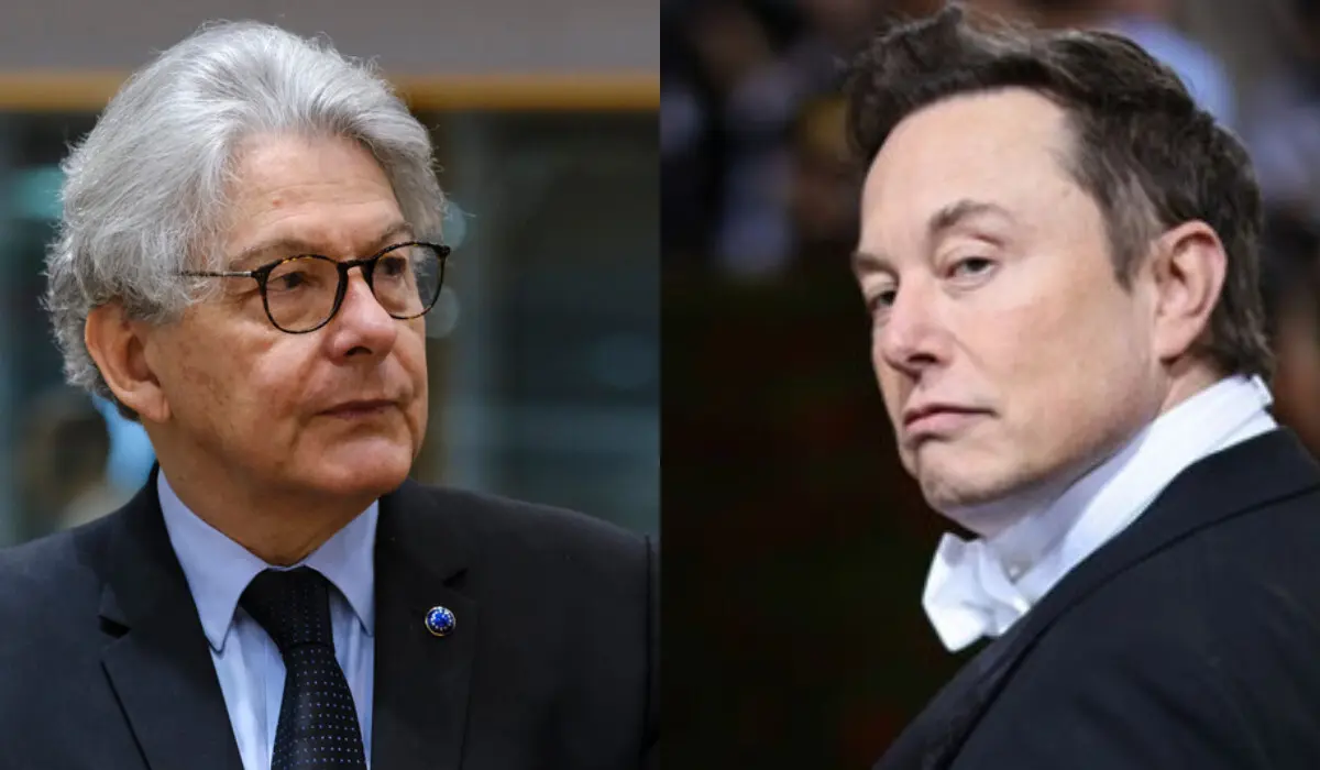 Thierry Breton y Elon Musk. / Mundiario