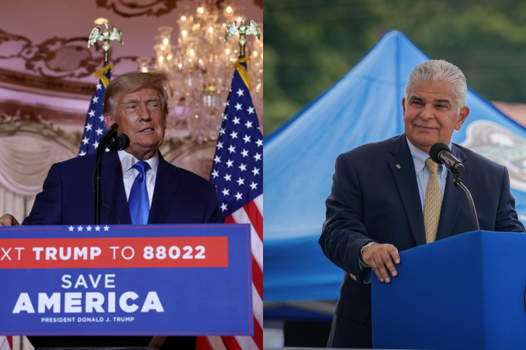 Donald Trump, presidente de EE UU y Jos&eacute; Ra&uacute;l Mulino, presidente de Panam&aacute;. / Mundiario