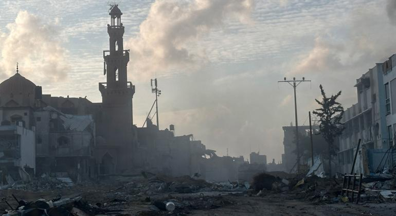 Barrios de Jan Yunis, Gaza, en ruinas. / OMS
