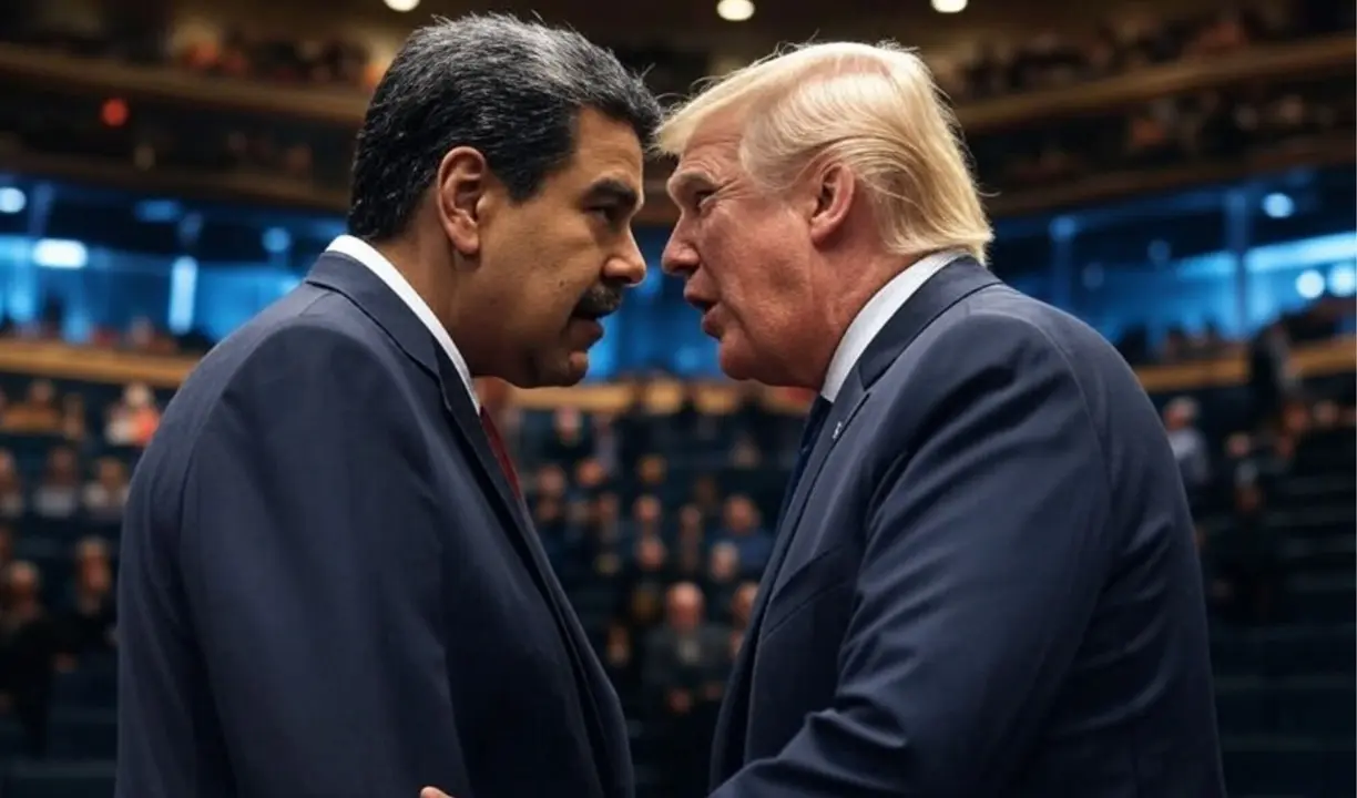 Nicol&aacute;s Maduro, presidente de Venezuela; y Donald Trump, presidente de EE UU. / Mundiario.