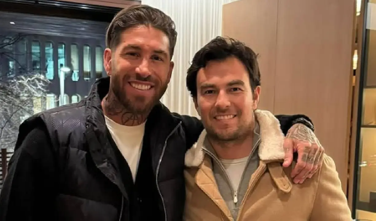 Sergio Ramos y Checo P&eacute;rez. / Instagram: schecoperez