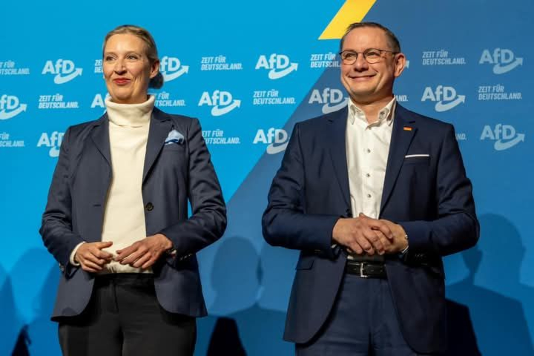 Alice Weidel y Tino Chrupalla, copresidentes de Alternativa para Alemania (AfD). / RR.SS.