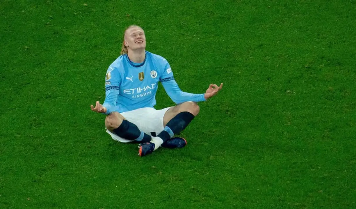 Erling Haaland celebrando un gol. /  Instagram: erling