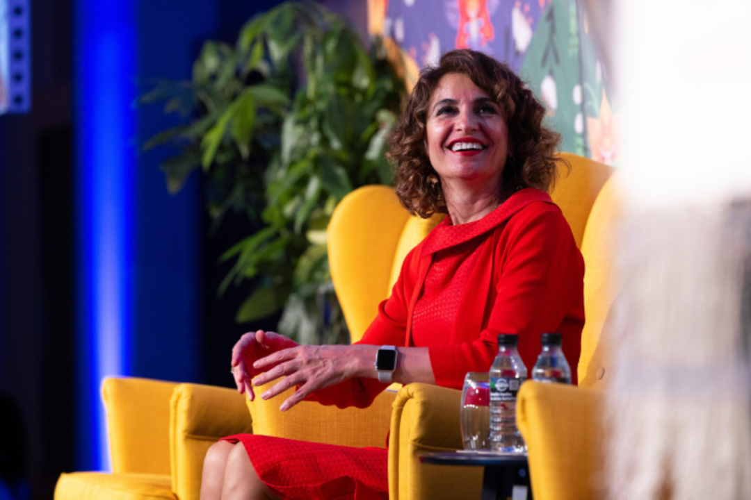 La vicepresidenta primera y ministra de Hacienda del Gobierno, Mar&iacute;a Jes&uacute;s Montero. / X