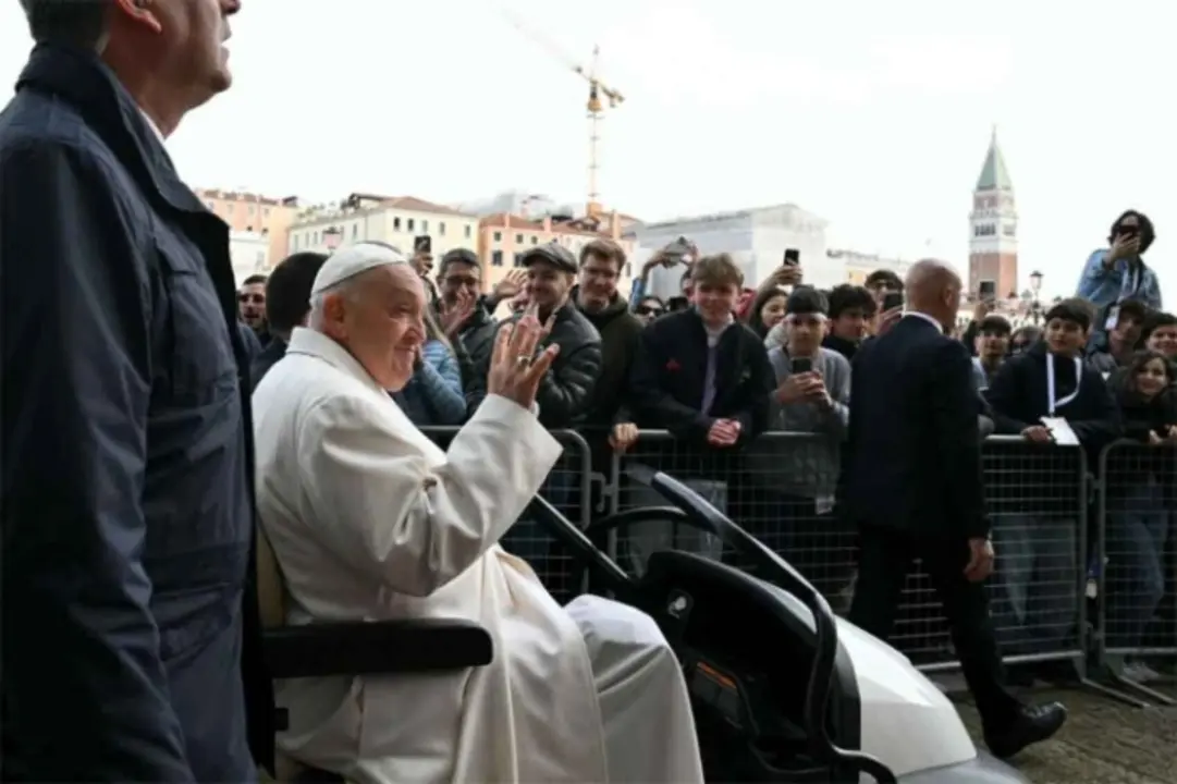 El papa Francisco durante su estad&iacute;a en Venecia. / RR SS