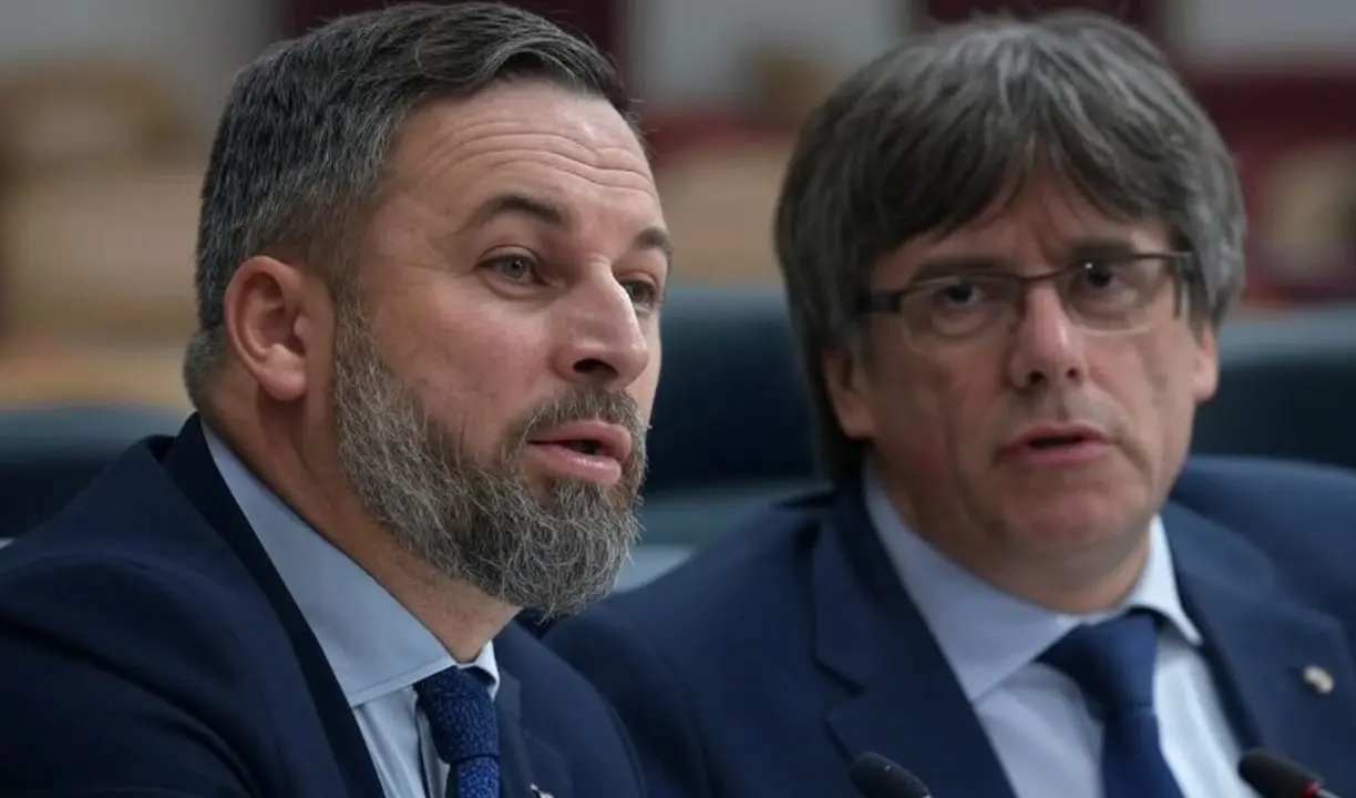 Santiago Abascal y Carles Puigdemont. / Mundiario.