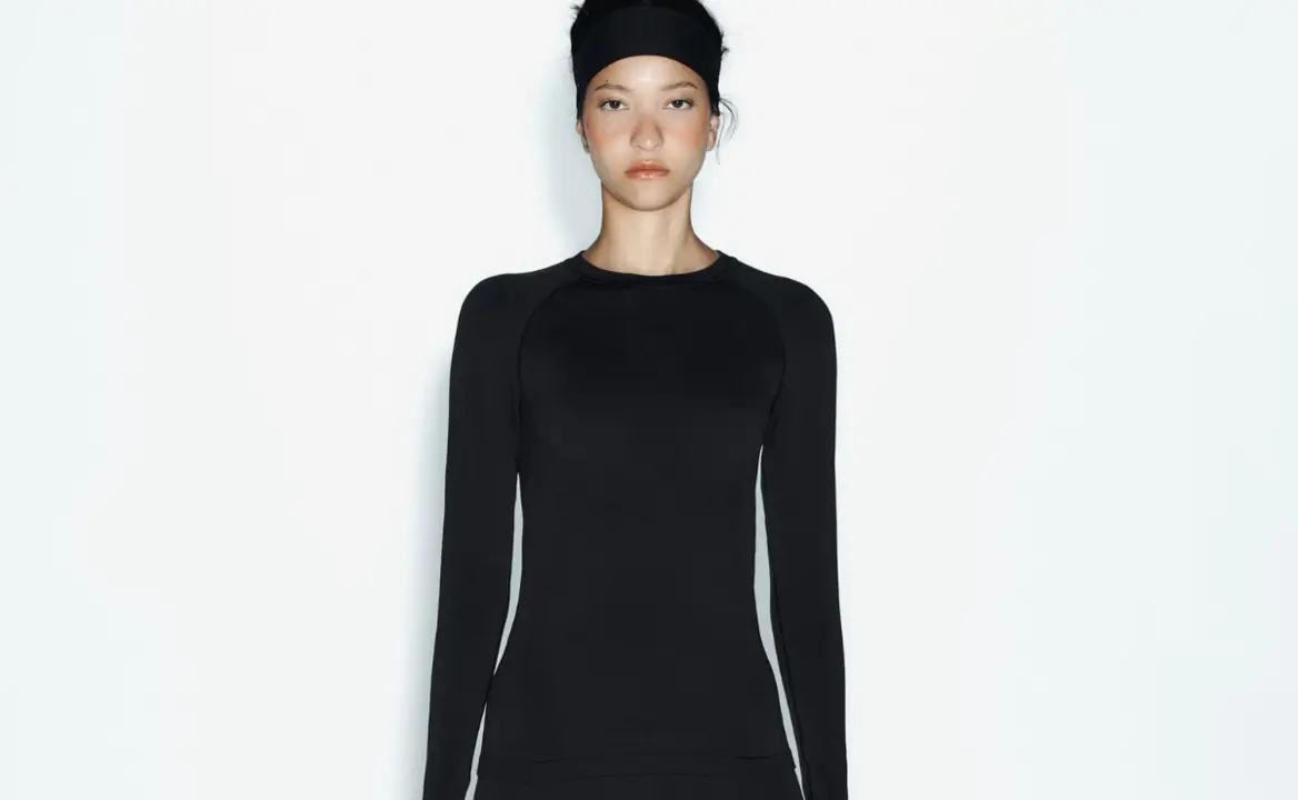 Camiseta térmica de Zara, screenshot página web oficial.