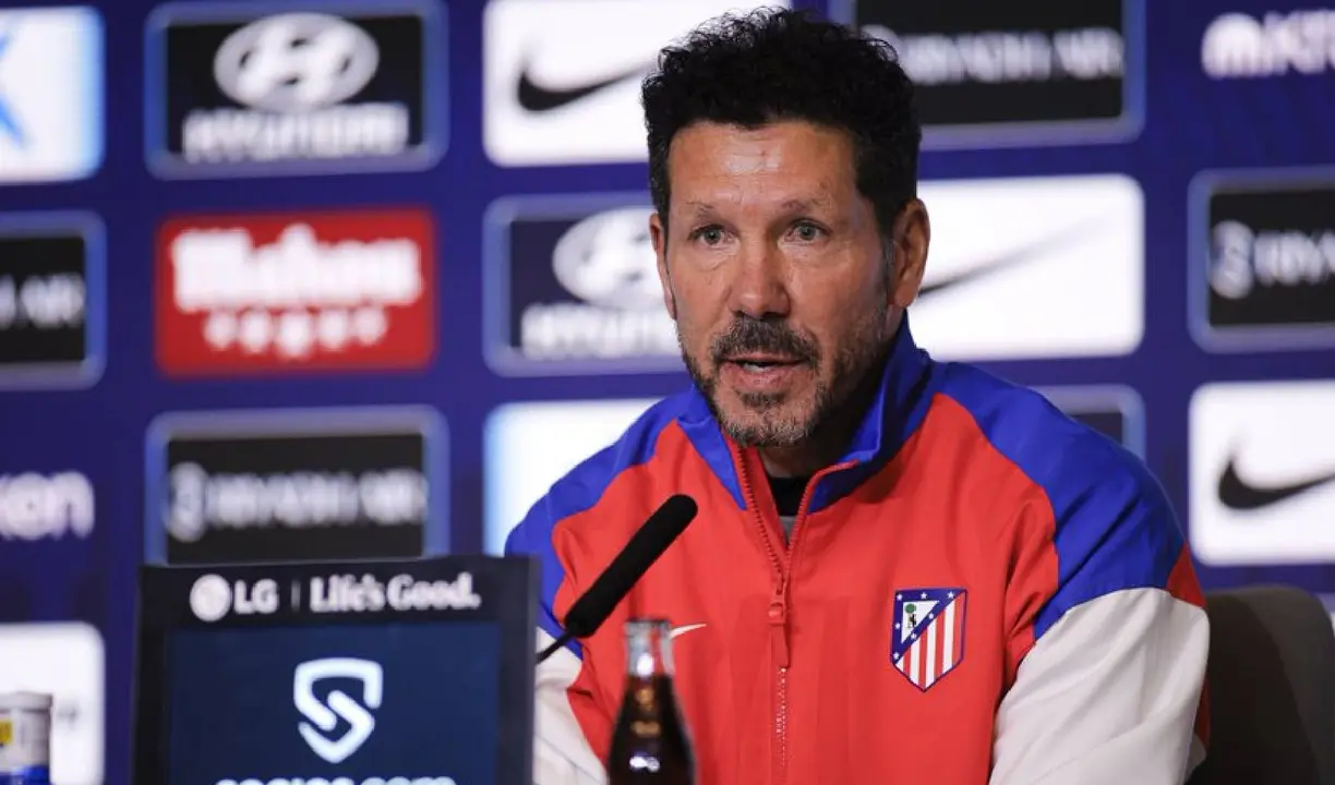 Diego Simeone, entrenador del Atl&eacute;tico de Madrid. / @atletienglish