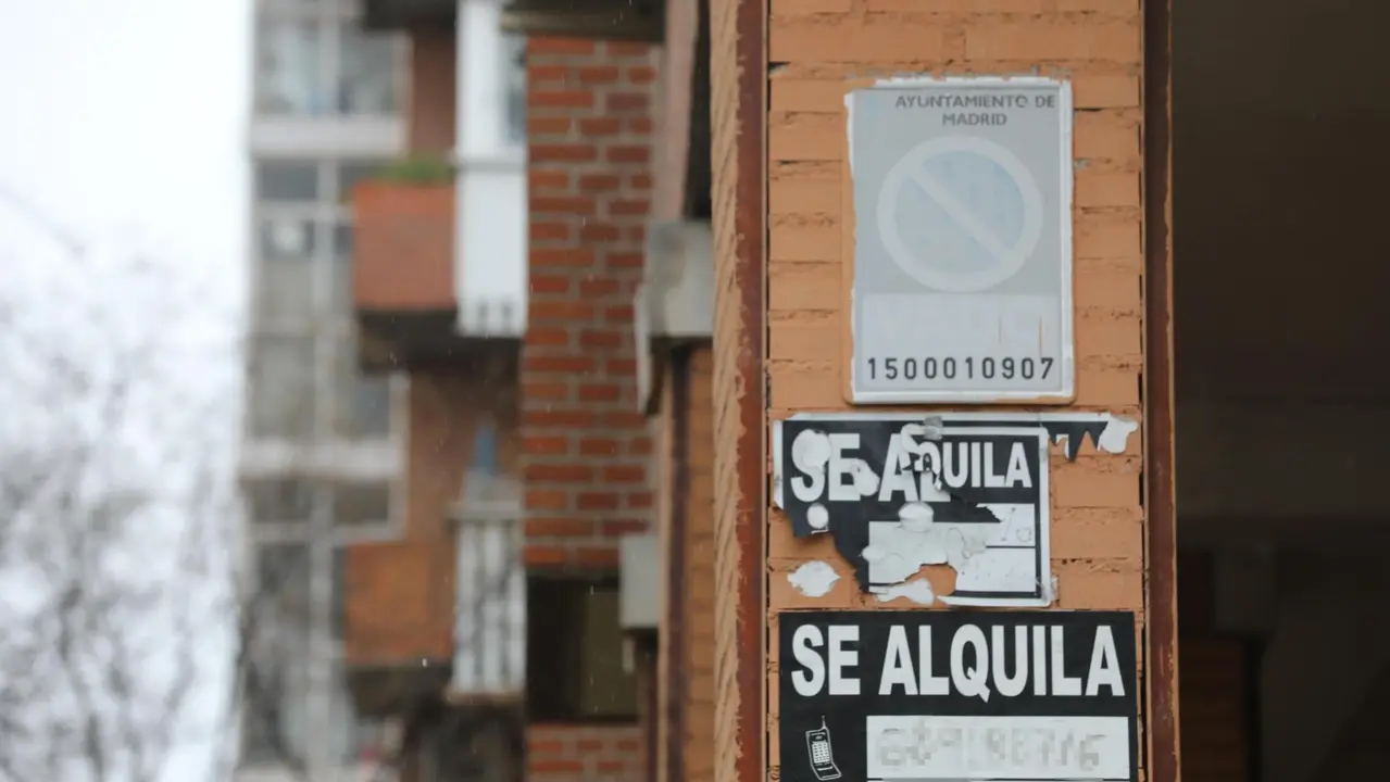 Carteles de alquiler. / RR. SS.