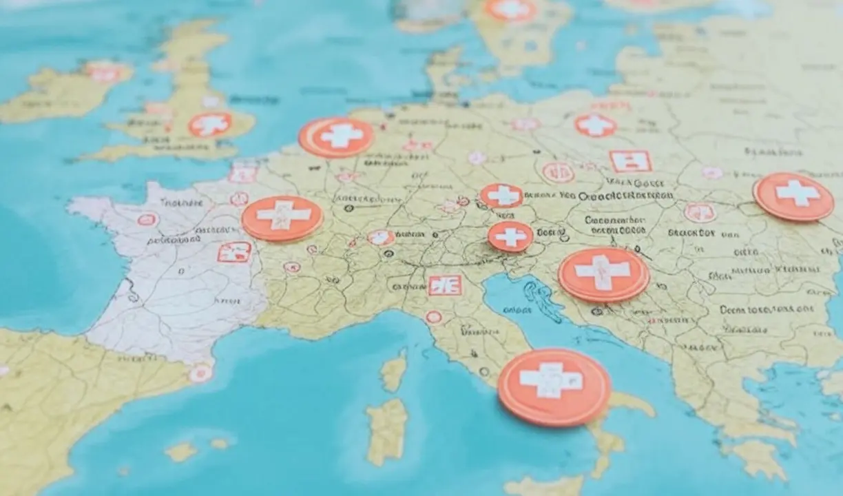 Mapa de Europa con s&iacute;mbolos de emergencia. / Mundiario.