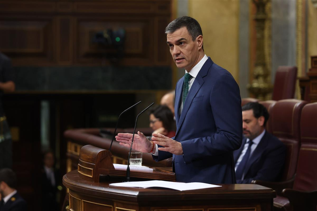 Pedro S&aacute;nchez, presidente del Gobierno en el Congreso. / La Moncloa