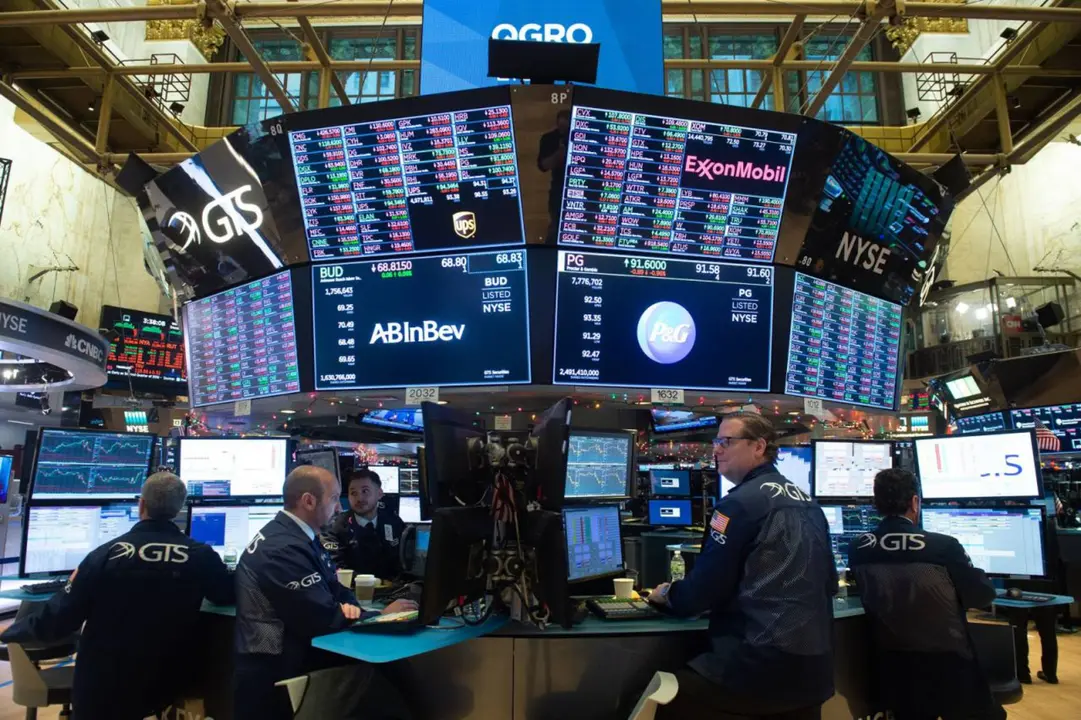 Trabajadores de la Bolsa de Wall Street. / RR. SS.