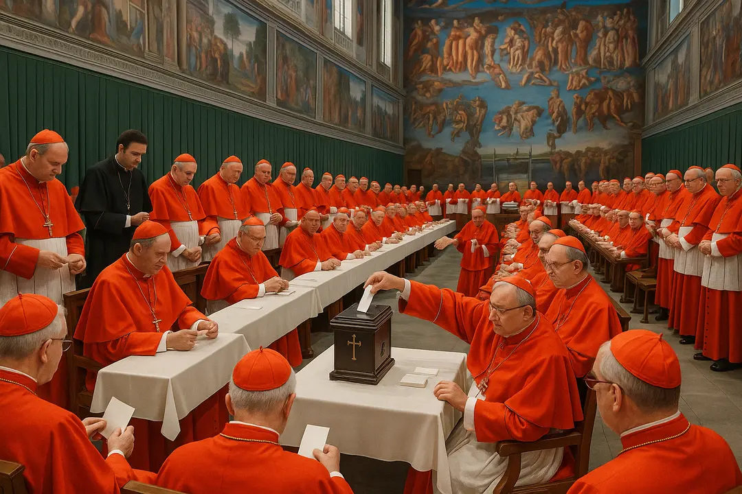 Una imagen que evoca la celebración de un cónclave en la Iglesia cat&oacute;lica. / Mundiario