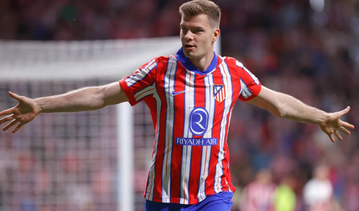Alexander Sorloth, delantero del Atl&eacute;tico de Madrid. / www.atleticodemadrid.com