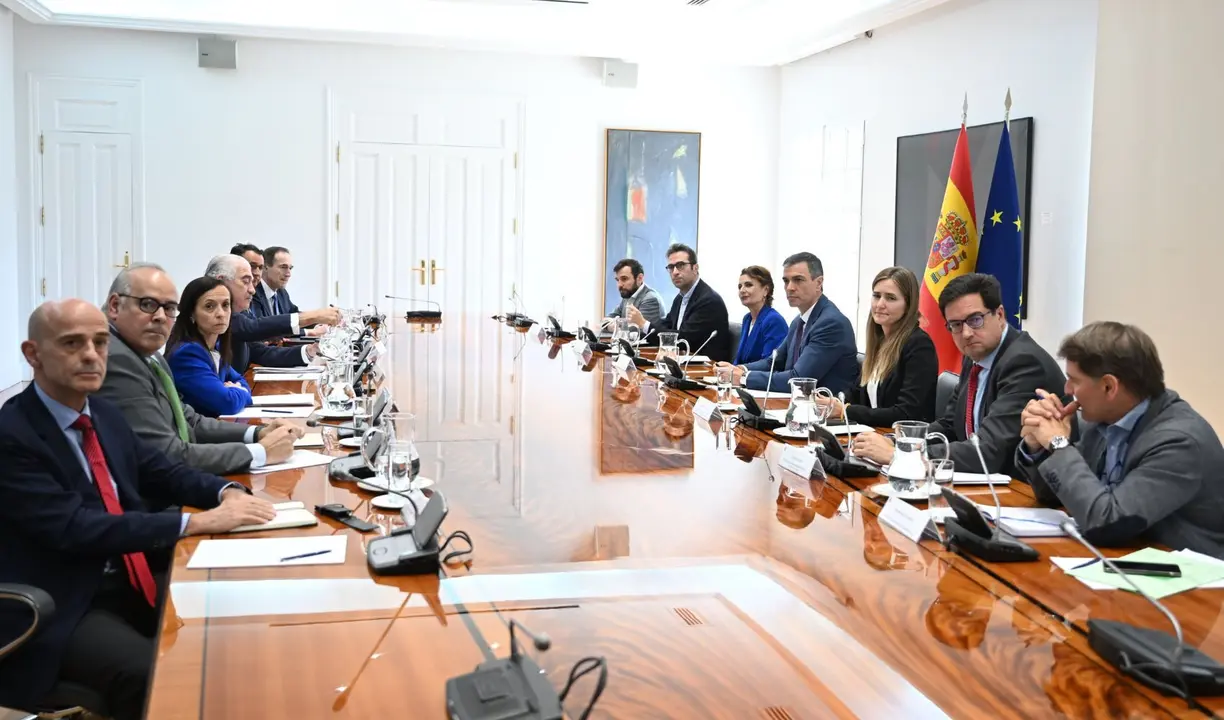 Pedro S&aacute;nchez, presidente del Gobierno, preside la reuni&oacute;n del Consejo de Seguridad Nacional. / @desdelamoncloa.