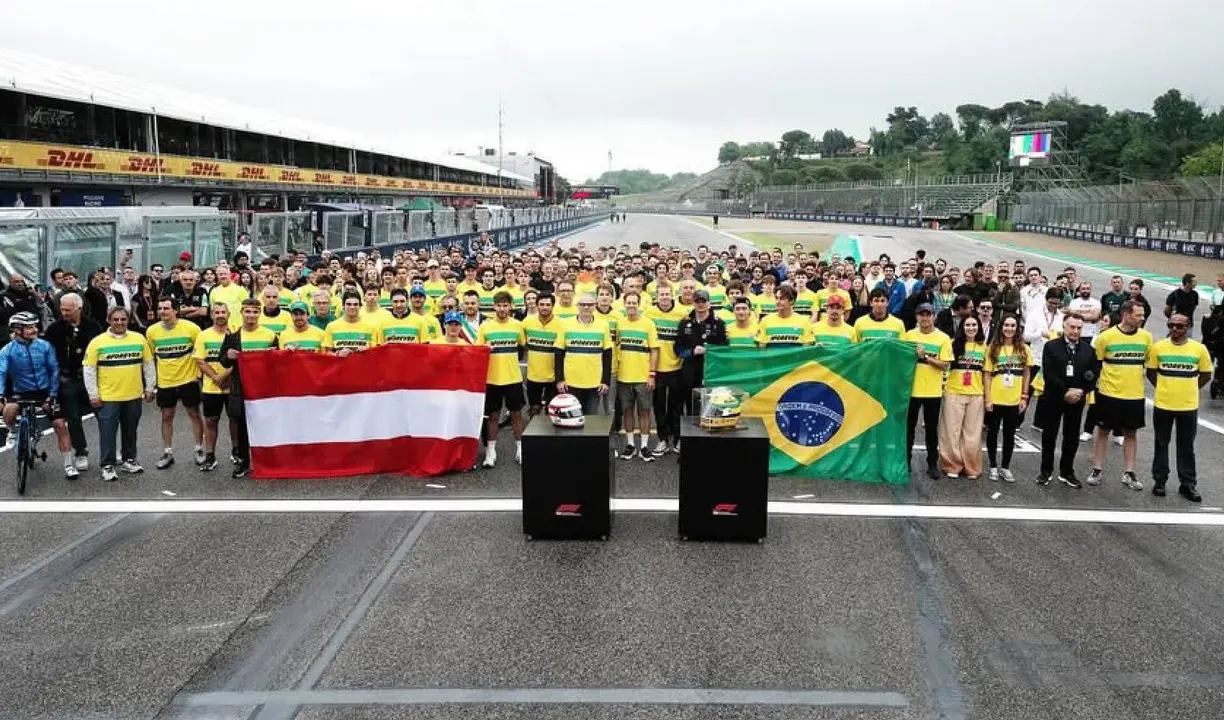 Homenaje a Senna y Ratzenberger organizado en 2024 por Sebastian Vettel. /   sebastianvettel