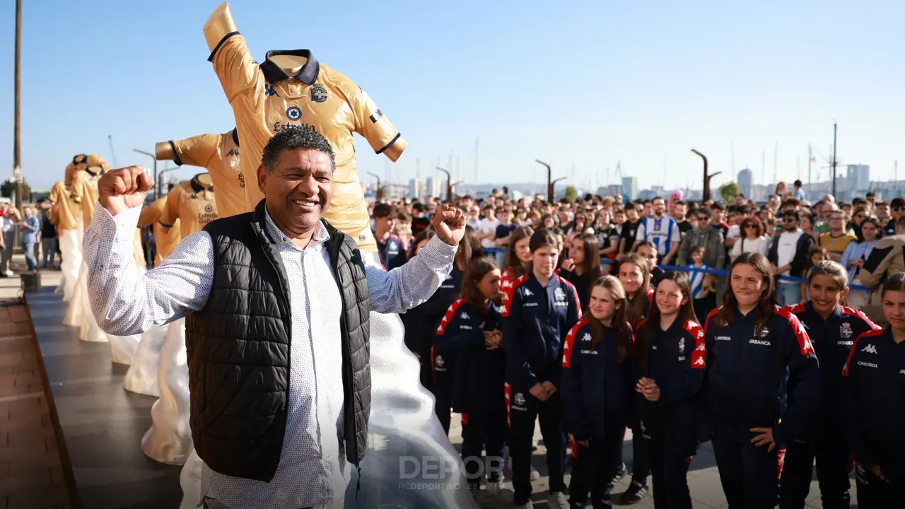 Donato, en el 25&ordm; aniversario de la Liga del D&eacute;por. / RCD