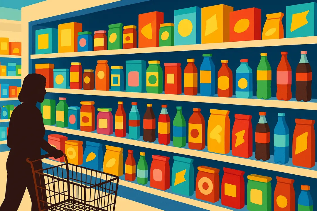 Una ilustraci&oacute;n sobre productos en un supermercado. / Mundiario