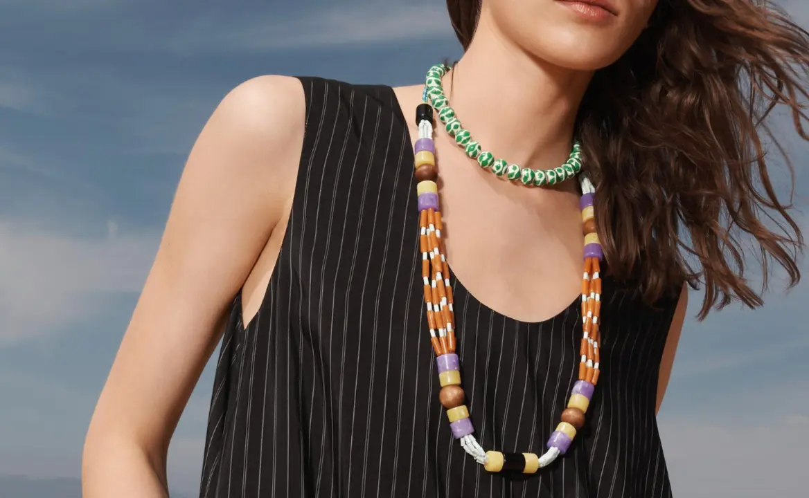 Pack de dos collares de cuerda, Zara.com.