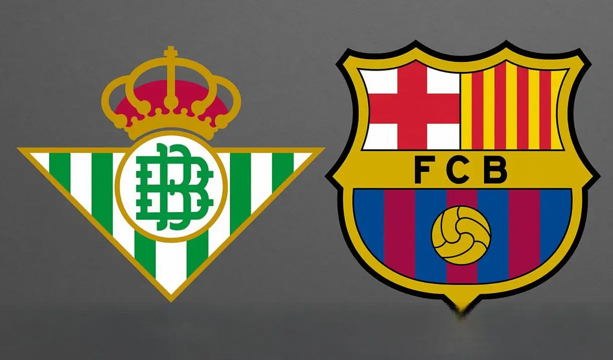 Escudos del Real Betis y el FC Barcelona. /  Copilot