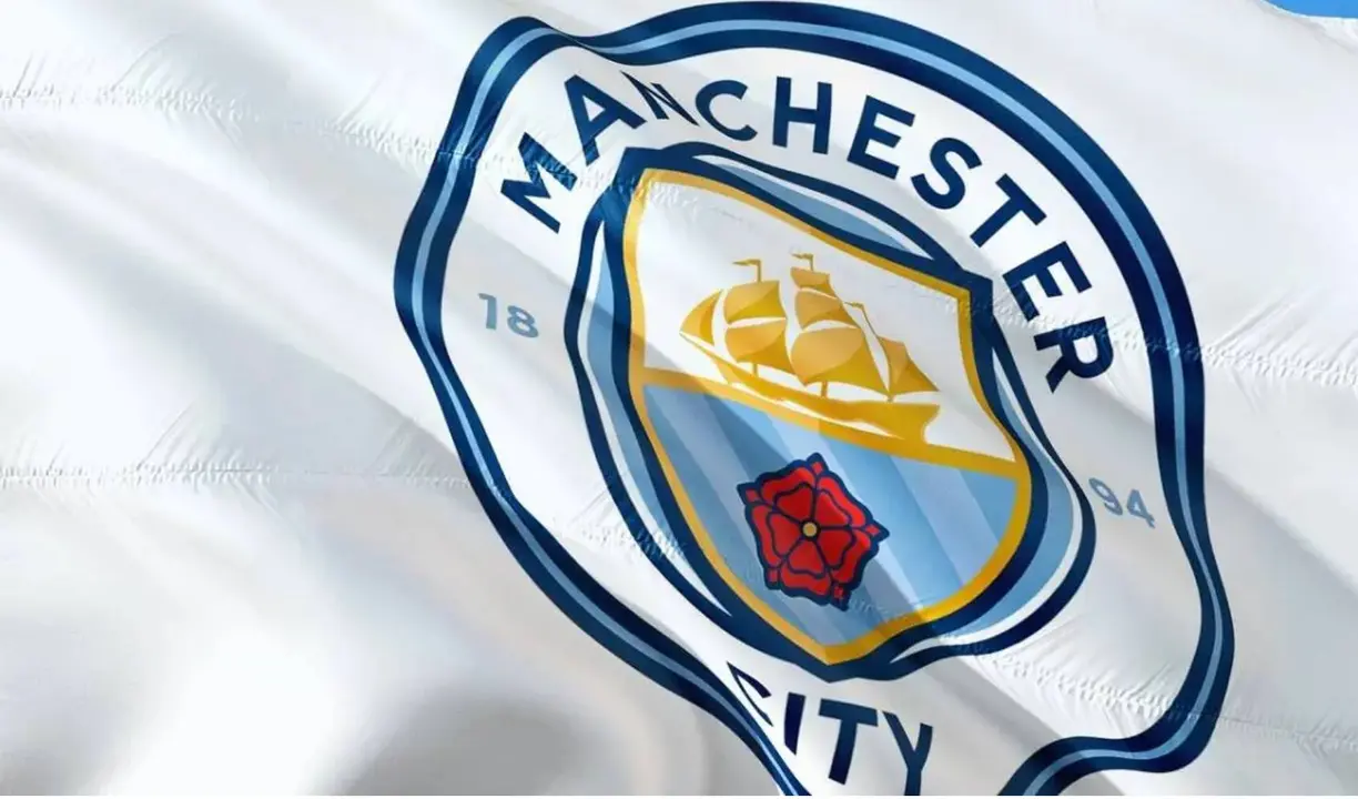 La bandera del Manchester City. /  Pixabay