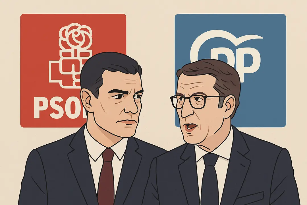 Pedro Sánchez y Alberto Núñez Feijóo. / Mundiaro