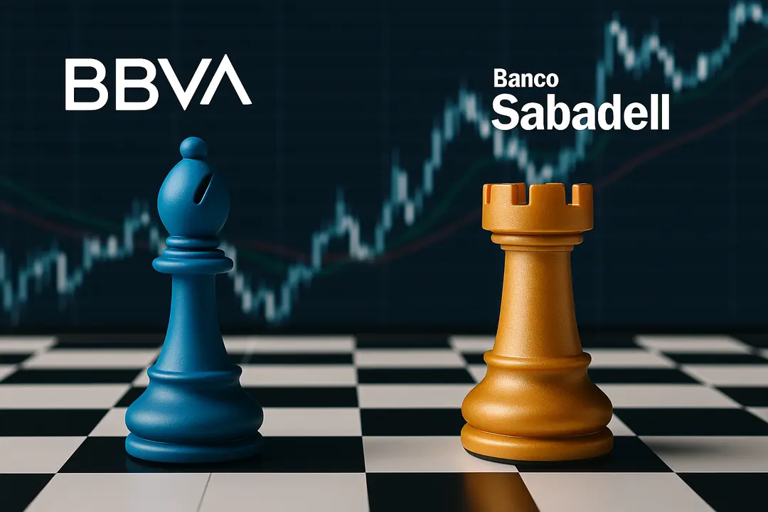Confrontaci&oacute;n financiera en ajedrez entre BBVA y el Banco Sabadell. / Mundiario.