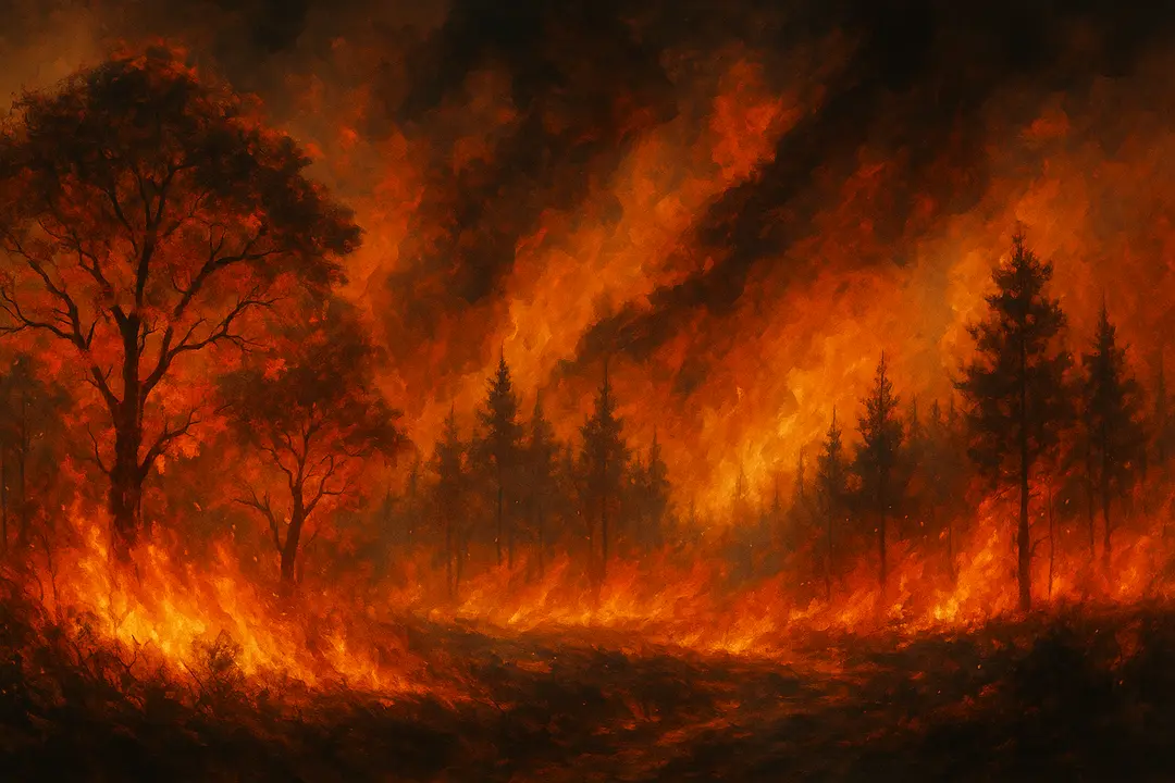 Una ilustraci&oacute;n de los incendios forestales. / Mundiario