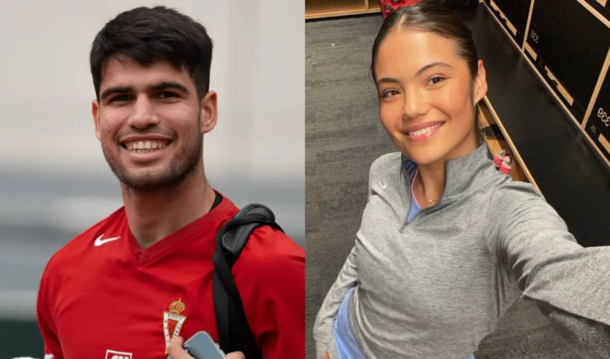 Carlos Alcaraz y Emma Raducanu. /  Instagram:  carlitosalcarazz  y emmaraducanu