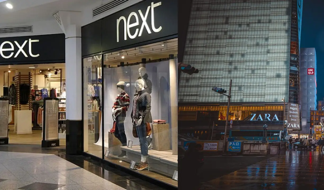 Fachadas de Next y Zara. / RRSS.