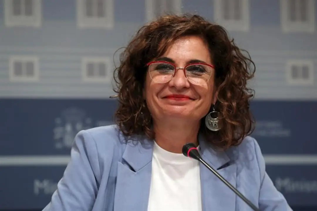 La vicepresidenta primera y ministra de Hacienda, Mar&iacute;a Jes&uacute;s Montero. / La Moncloa.