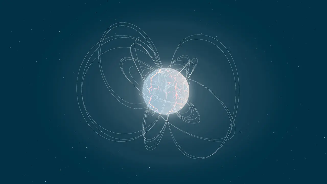 Representaci&oacute;n art&iacute;stica de un magnetar. / NASA - ESA
