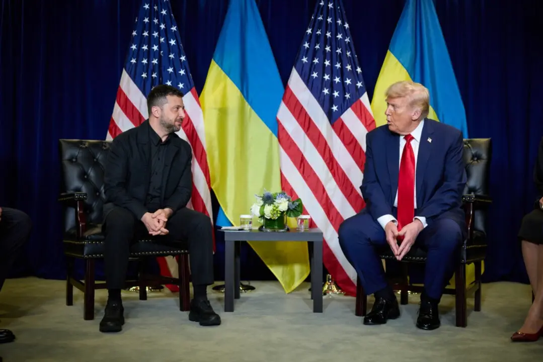 Volod&iacute;mir Zelenski, presidente de Ucrania y Donald Trump, presidente de EE UU. / Oficina del presidente de Ucrania