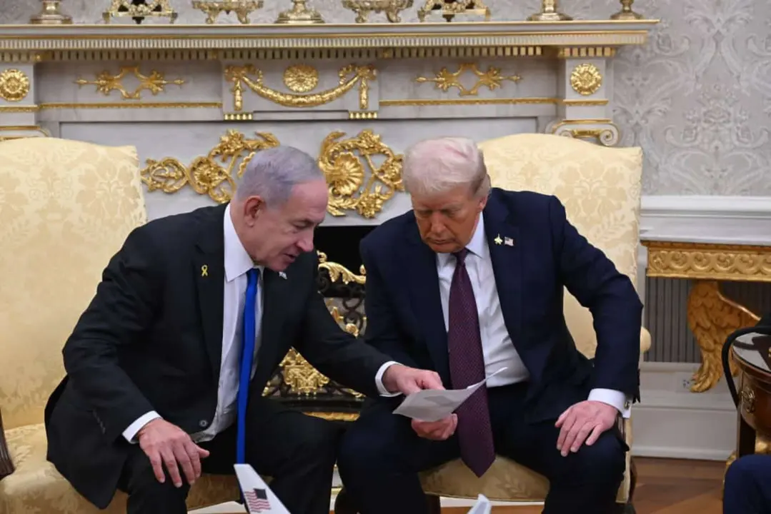 Benjam&iacute;n Netanyahu, primer ministro de Israel y Donald Trump, presidente de EE UU. / @netanyahu