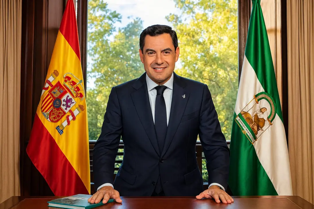 Ilustraci&oacute;n del Presidente de la Junta de Andaluc&iacute;a. / Mundiario