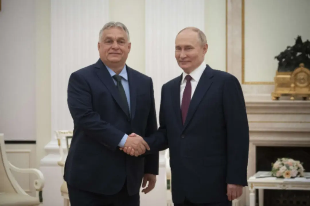Viktor Orb&aacute;n, primer ministro de Hungr&iacute;a, y Vladimir Putin, presidente de Rusia. / RR.SS