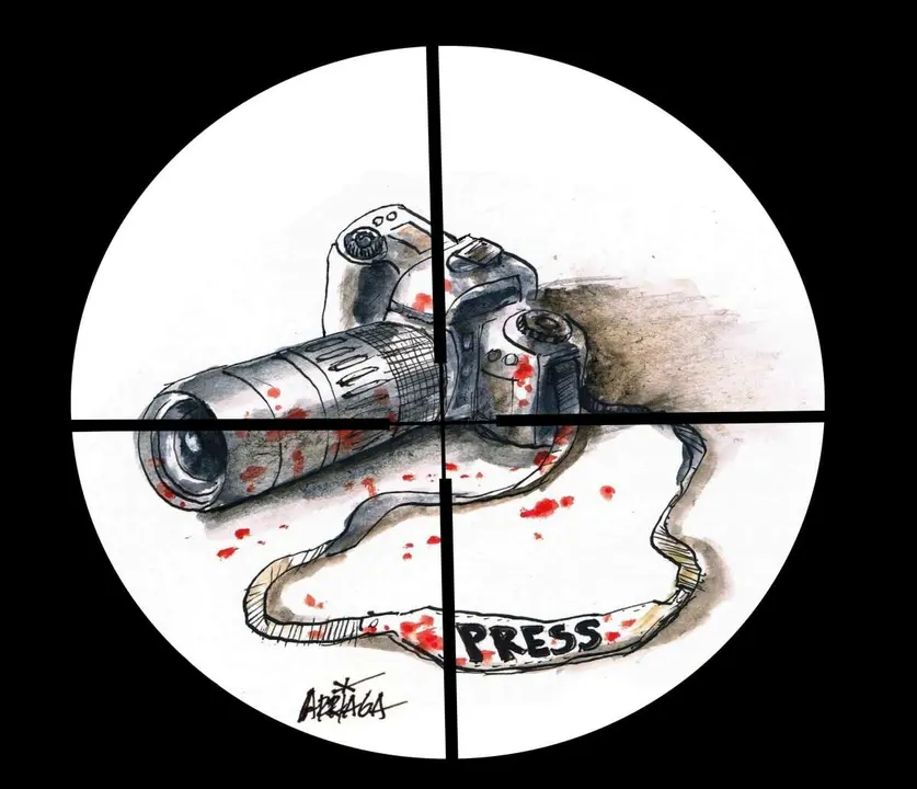 Periodismo de guerra. / Manuel Arriaga.